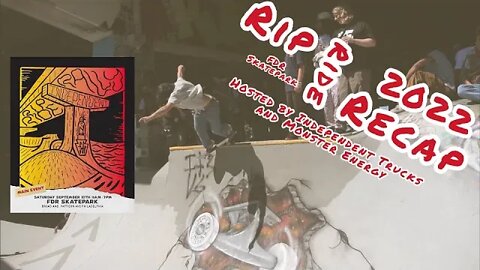 Rip Ride Rally 2022 Recap - Pyramid + Channel section at FDR Skatepark (Part 2)