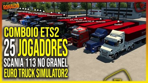 ▶️SAINDO DE CRICIUMA CARREGADO DE ARROZ SENTIDO A MAFRA SC 113 NA GRANEL - 25 JOGADORES ETS2 1.44