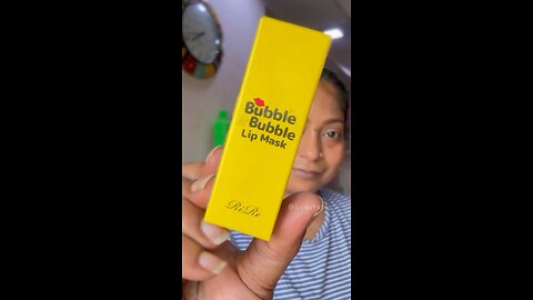 Bubble bubble lip mask by rire lip peeling solution or lip exfoliation mask #lipcare #lipcareroutine