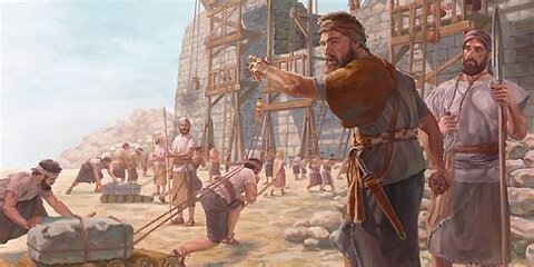 Nehemiah 4 - The Jews begin enslaving their returned countrymen.