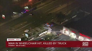 Man in wheelchair hit and killed in Phoenix