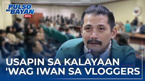 Hindi dapat iwan sa vloggers ang mga sensitibong usapin sa kalayaan —Sen. Robin Padilla