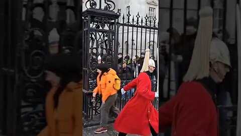 Tourist see the guard and walk the other way #horseguardsparade