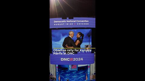 Obamas rally for Kamala Harris at Democratic convention | Al Jazeera Newsfeed