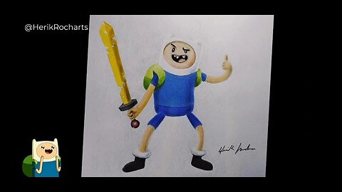 COMO DESENHAR O FINN DO HORA DE AVENTURA - SPEED ART