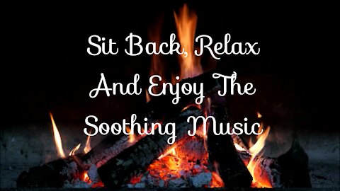 Relaxing, Soothing Fireplace With Very restful Piano Music. Helping To Relieve Stress & Bring Calm.