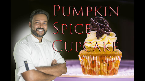 How To Make Pumpkin Spice Cupcakes- Quick and Easy (Malayalam)