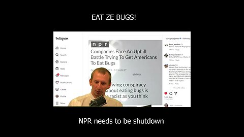 NPR gaslights the public about eating bugs