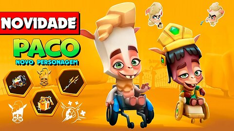 Paco "Alpaca" Novo PERSONAGEM Zooba: Jogo de Batalha Animal