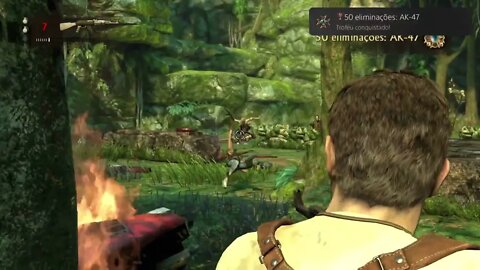 50 eliminações: AK-47 - Elimine 50 inimigos com o AK-47 - Uncharted 1: Drake's Fortune