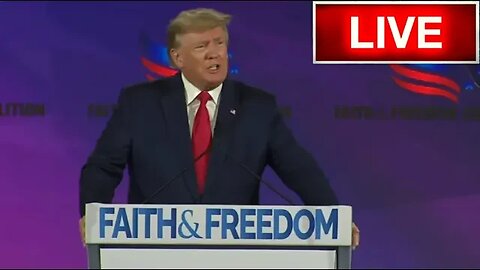 🔴Donald Trump Delivers Epic Speech Live at Faith and Freedom Coalition! MUST WATCH