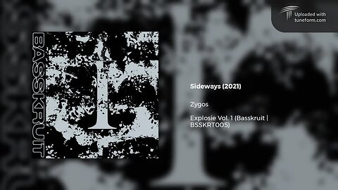 Zygos - Sideways (Basskruit | BSSKRT005) [Chilled Dubstep]