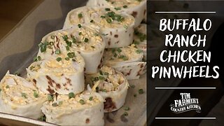 Buffalo Ranch Chicken Pinwheels