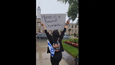 One brave woman tells the truth that Hamas is a terrorist organization.