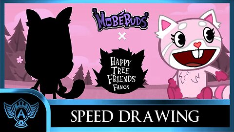 Speed Drawing: Happy Tree Friends Fanon - Pinkie | Mobebuds Style