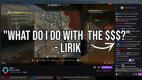 I helped LIRIK Figure Out What to do with Money on Call of Duty: Modern Warfare II Warzone DMZ Mode