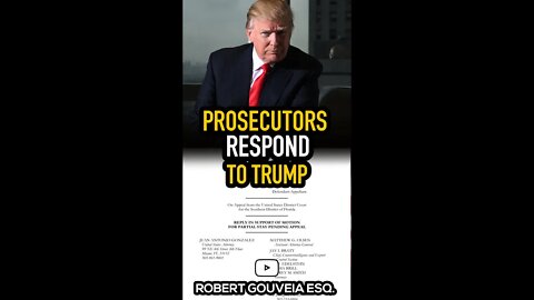 Prosecutors RESPONDS to Trump at the Eleventh Circuit #shorts