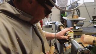 This blind man learned the art of woodwork