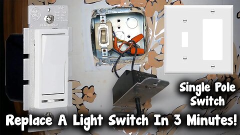 LIGHT SWITCH SINGLE POLE DIMMER REPLACEMENT In 3 Minutes! Everything You Need To Know QUICK EDITED!