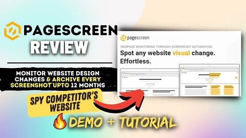 PageScreen Review, Demo + Tutorial | Simple Tool to Monitor & Archive any Website Design/Layout