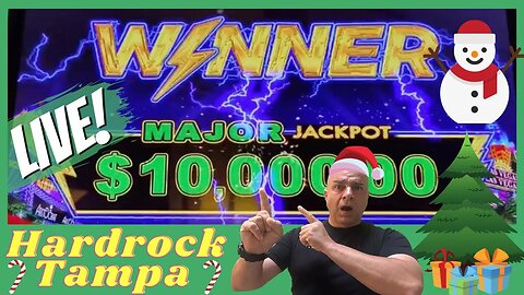 🔴LIVE! Christmas Slot Play-Hardrock Tampa-Special Guest!