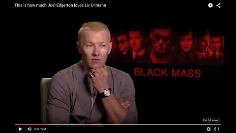 Joel Edgerton talking Black Mass and how much he loves Liv Ullmann