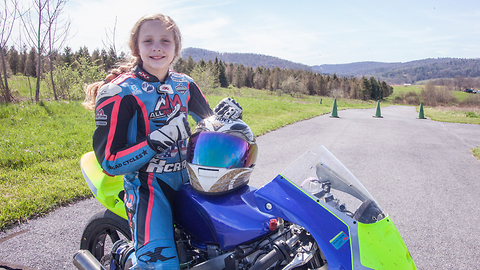 10-Year-Old Motorcyclist Racing The Pros | KICK-ASS KIDS