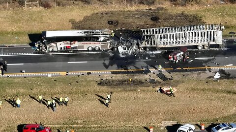 🚨WARNING: A semi-trailer crashed into a charter bus on I-70 Licking County | Ohio