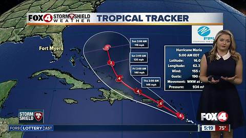 Hurricane Maria -- 5am Tuesday update