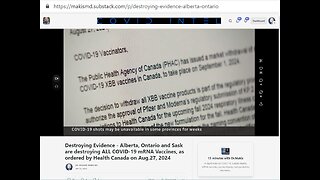 Destroying Evidence - Alberta, Ontario and Saskatchewan are destroying ALL COVID-19 mRNA Vaccines