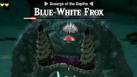 Defeating Blue-White Frox "Lanayru Wetlands Depths" - The Legend of Zelda: Tears of the Kingdom