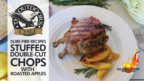 Stuffed Double-Cut Wild Boar Chops and Roasted Apples with The Outdoors Chef