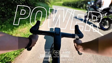 Cycling Efforts with SPEED & POWER OVERLAYS