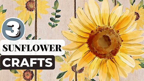 Stunning Sunflower Crafts: Decoupage Tutorial & Creative Ideas You’ll Love! 🌻 💕