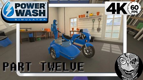 (PART 12) [Clean the Motorbike and Sidecar] PowerWash Simulator 4k60