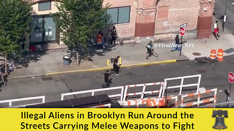 Illegal Aliens in Brooklyn Run Around the Streets Carrying Melee Weapons to Fight