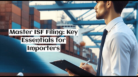 Mastering ISF Filing: Essential Requirements and Timelines for Importers