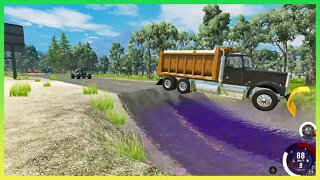 TruckFails | Cars vs Giant Water Pit #145 | BeamNG.Drive |TrucksFails