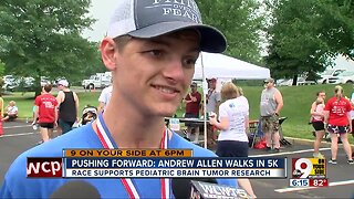 Brody Allen's brother walks 5K in his honor after injury