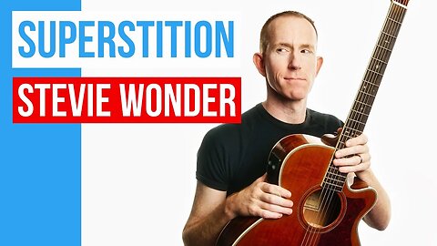 Superstition ★ Stevie Wonder ★ Guitar Lesson Acoustic Tutorial [with PDF]