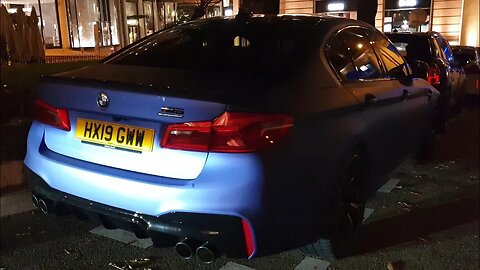 Frozen Marina Bay Blue BMW M5 Competition in Monte Carlo [4k 60p]