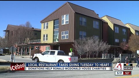 Restaurant teams up with KC Ronald McDonald House for Giving Tuesday