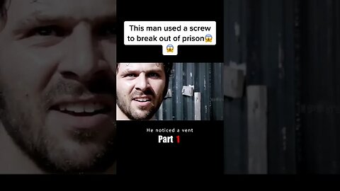 This man used a screw to break out of prison😱😱 #movie #film #awayout