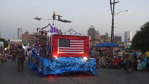 South Texas Reserve units participate in 2022 Fiesta Flambeau Parade