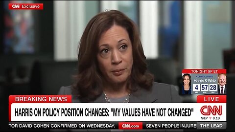 Kamala Admits Her Radical Values Have Not Changed