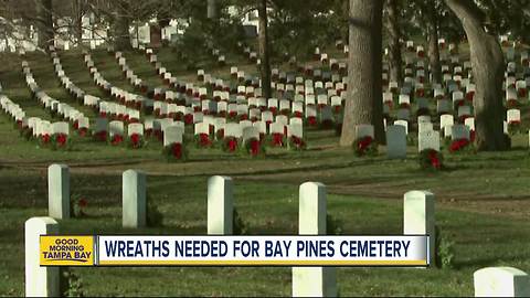 Christmas wreaths needed for Bay Pines National Cemetery