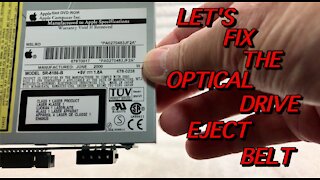 MODDING G4 CUBE LET'S FIX THE OPTICAL DRIVE BELT Part 20