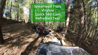 UTV / SxS Spearhead Trails Coal Canyon - Found footage of 360 Camera Reframed - Just a quick test