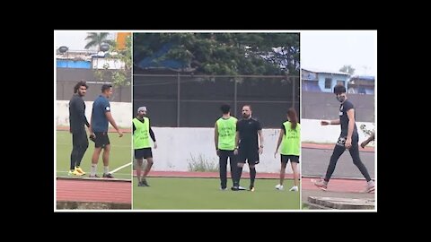 Arjun Kapoor, Ibrahim Ali Khan, Bunty Walia & Other Celebs Snapped Playing Football