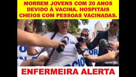 ENFERMEIRA ALERTA: MORTOS DEVIDO À VACINA. HOSPITAIS COM PACIENTES VAX EFEITOS ADVERSOS GRAVES